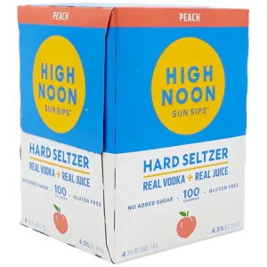 High Noon Sun Sips Peach Vodka & Soda 4pk